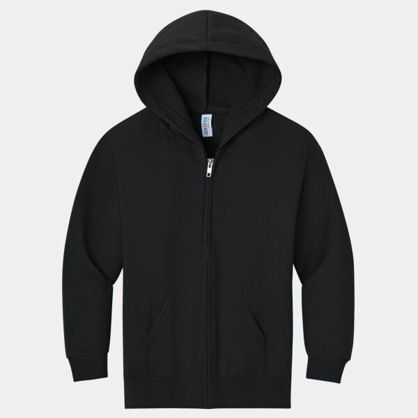 Youth NuBlend ® Full Zip Hooded Sweatshirt Thumbnail