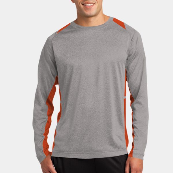 Long Sleeve Heather Colorblock Contender  Tee Thumbnail