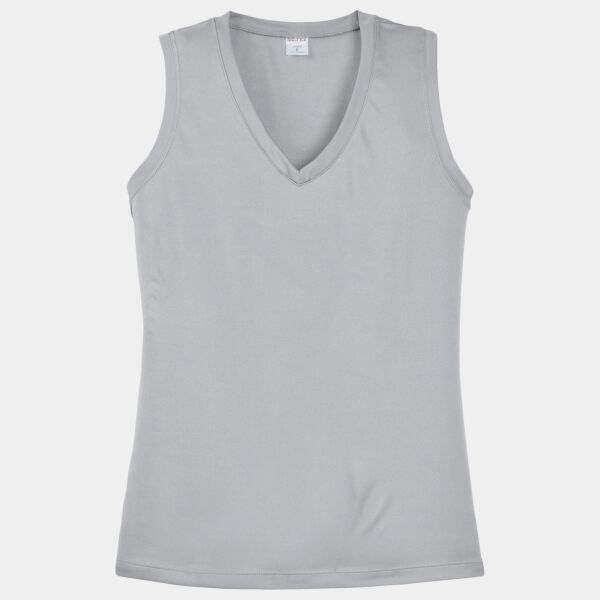 Ladies Sleeveless PosiCharge ® Competitor V Neck Tee Thumbnail