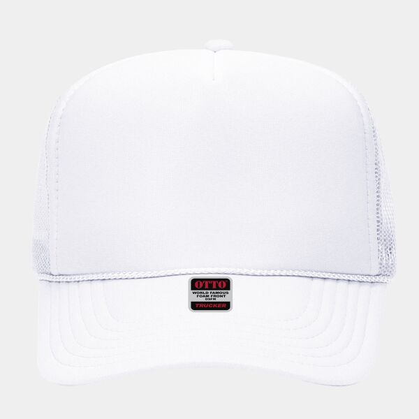 OTTO CAP 5 Panel High Crown Mesh Back Trucker Hat Thumbnail