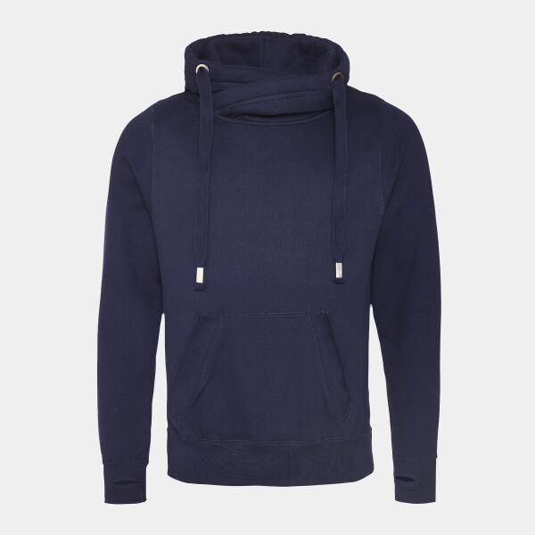 Men's 80/20 Heavyweight Cross Over Neck Hooded Sweatshirt Thumbnail