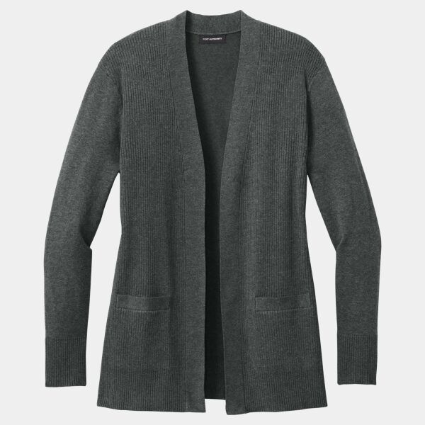 Women's Easy Care Open Front Cardigan Sweater Thumbnail